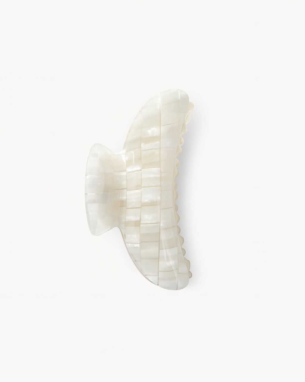 Grande Heirloom Claw in Opalite Shell Checker