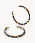 Large Hoops in Dark Tortoise