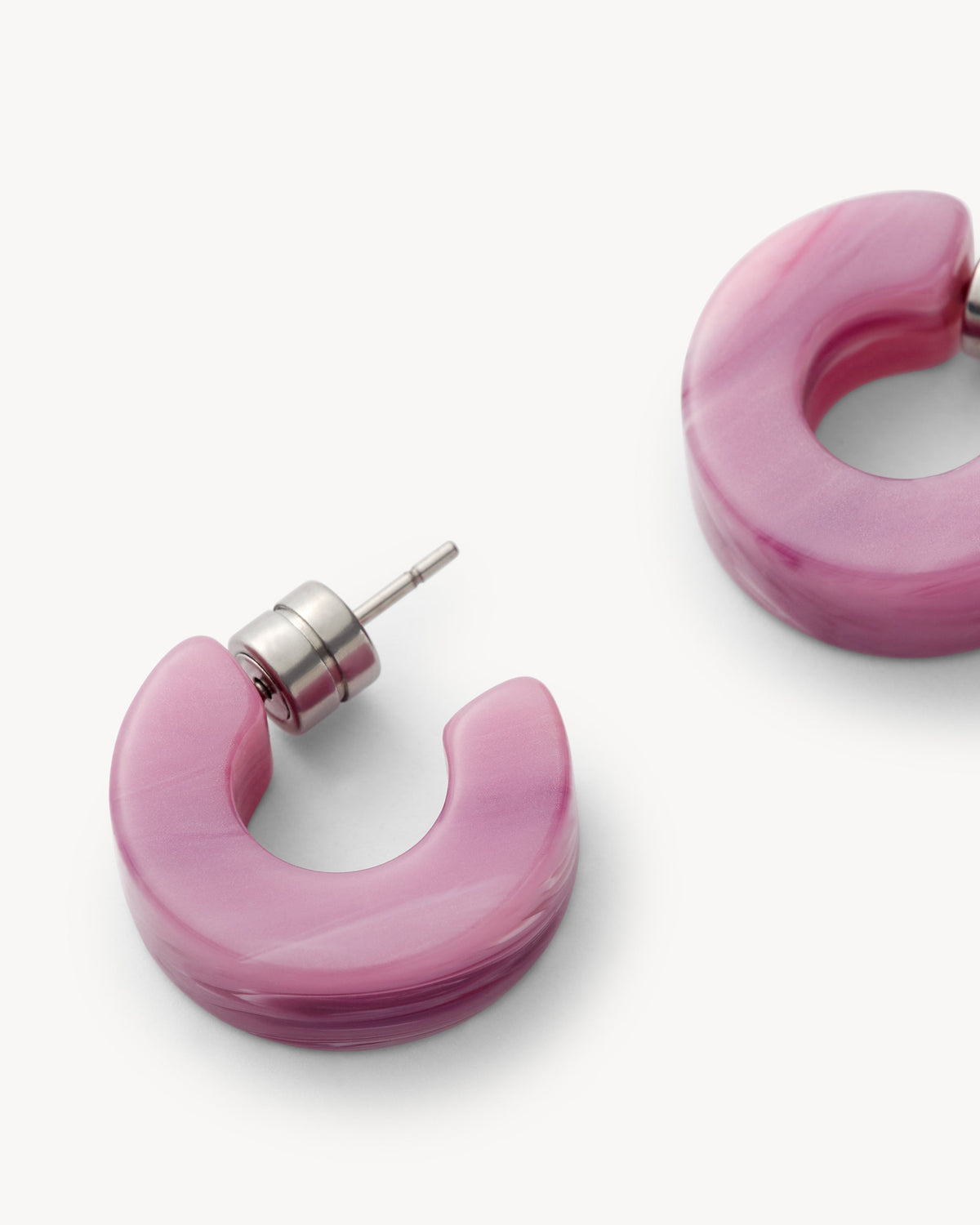 Muse Hoops in Orchid