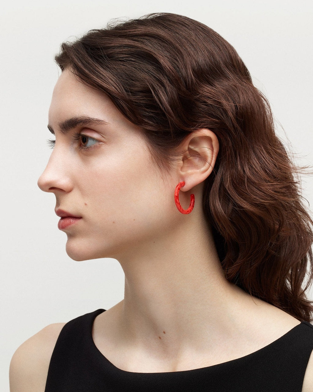 Mini Hoops in Poppy